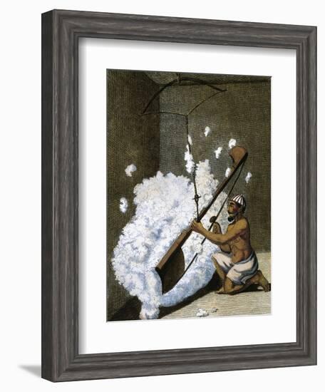 Carding Cotton-null-Framed Giclee Print