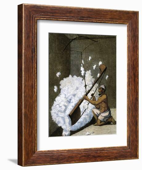 Carding Cotton-null-Framed Giclee Print