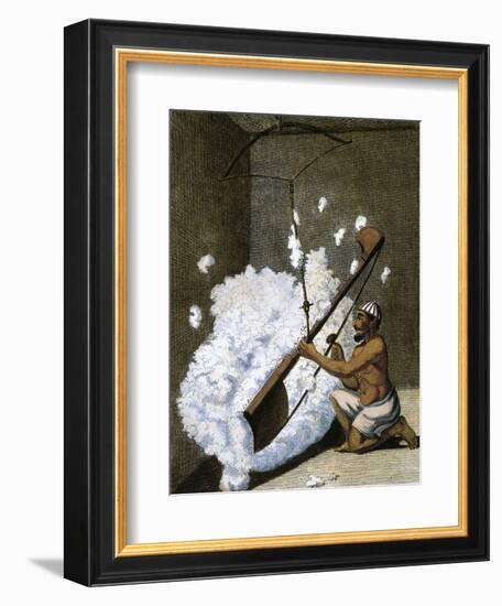 Carding Cotton-null-Framed Giclee Print