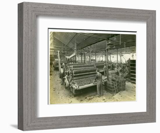 Carding Room, Long Meadow Mill, 1923-English Photographer-Framed Photographic Print