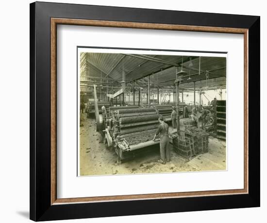 Carding Room, Long Meadow Mill, 1923-English Photographer-Framed Photographic Print