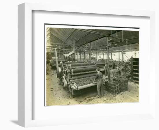 Carding Room, Long Meadow Mill, 1923-English Photographer-Framed Photographic Print