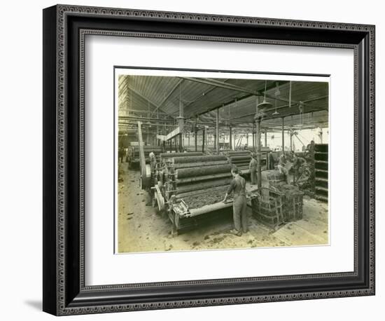 Carding Room, Long Meadow Mill, 1923-English Photographer-Framed Photographic Print