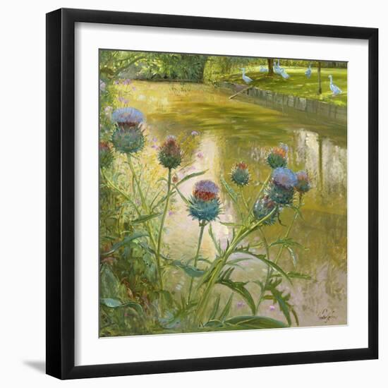 Cardoons Against the Moat-Timothy Easton-Framed Giclee Print