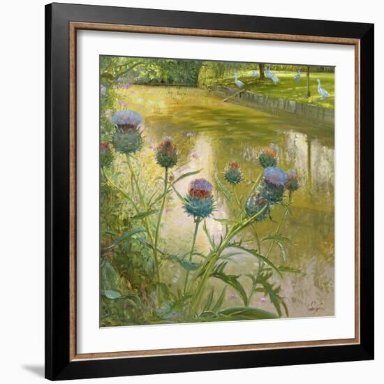 Cardoons Against the Moat-Timothy Easton-Framed Giclee Print