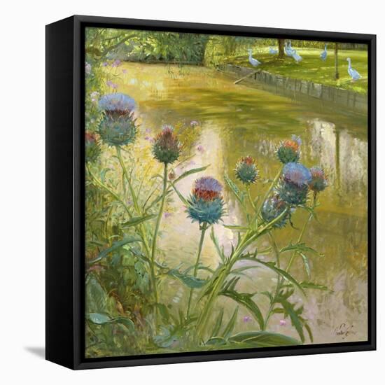 Cardoons Against the Moat-Timothy Easton-Framed Premier Image Canvas