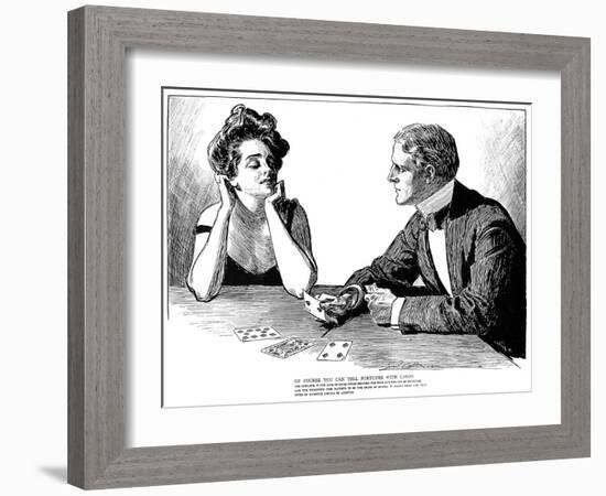 Cards, 1900-Charles Dana Gibson-Framed Giclee Print