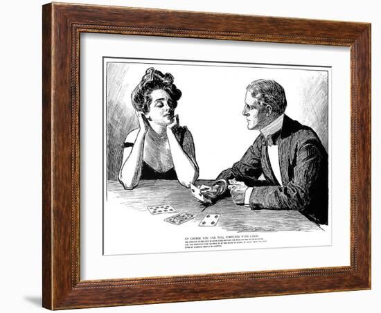 Cards, 1900-Charles Dana Gibson-Framed Giclee Print