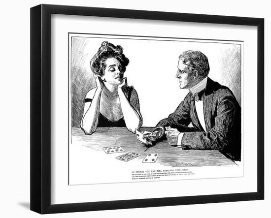 Cards, 1900-Charles Dana Gibson-Framed Giclee Print