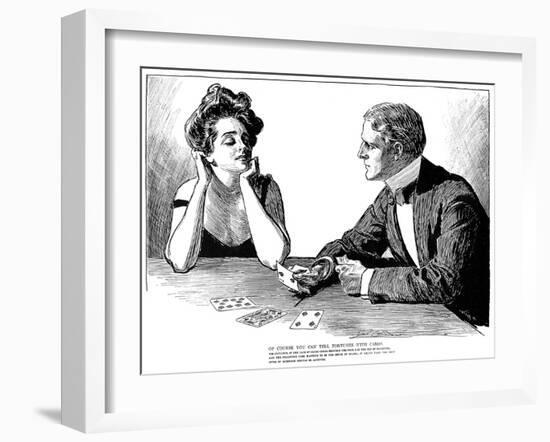 Cards, 1900-Charles Dana Gibson-Framed Giclee Print