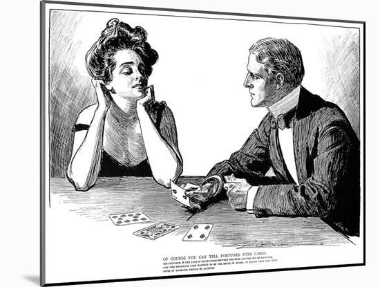 Cards, 1900-Charles Dana Gibson-Mounted Giclee Print