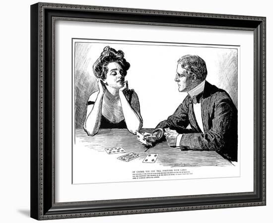 Cards, 1900-Charles Dana Gibson-Framed Giclee Print