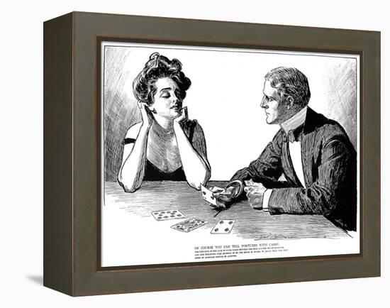 Cards, 1900-Charles Dana Gibson-Framed Premier Image Canvas