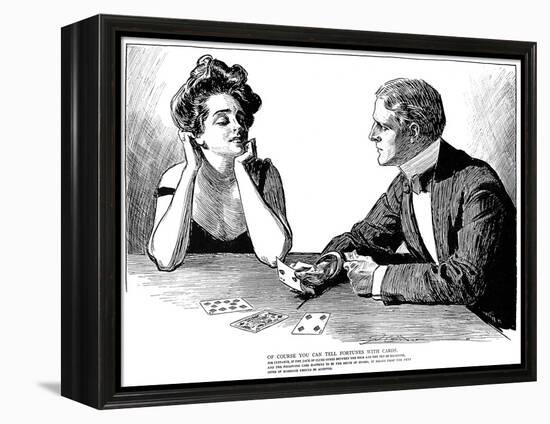 Cards, 1900-Charles Dana Gibson-Framed Premier Image Canvas