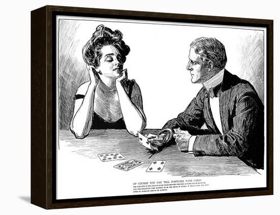 Cards, 1900-Charles Dana Gibson-Framed Premier Image Canvas