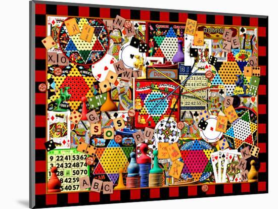 Cards Dice and Game Boards-Kate Ward Thacker-Mounted Giclee Print