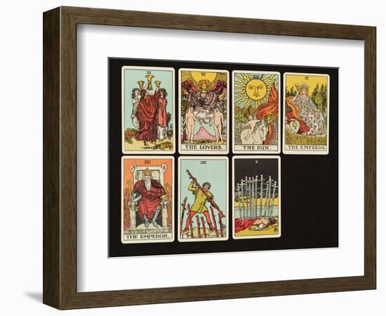 Cards from a Tarot Set, C.1809-null-Framed Giclee Print