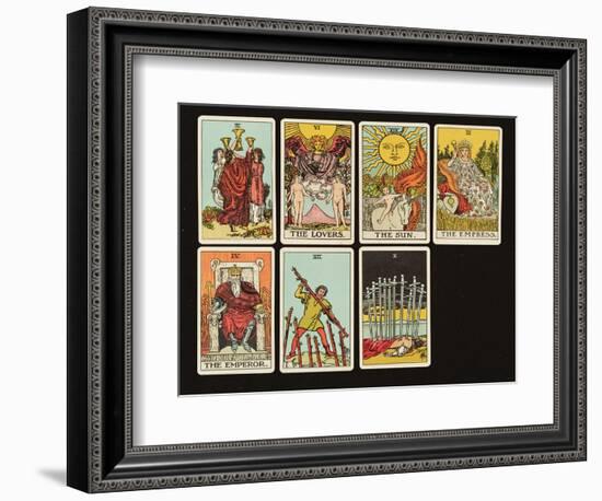 Cards from a Tarot Set, C.1809-null-Framed Giclee Print