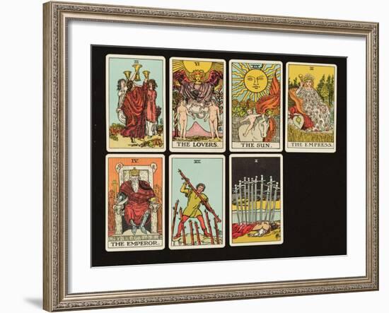 Cards from a Tarot Set, C.1809-null-Framed Giclee Print