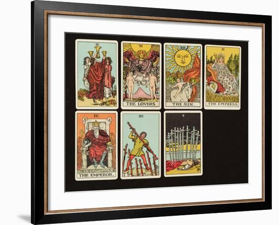 Cards from a Tarot Set, C.1809-null-Framed Giclee Print