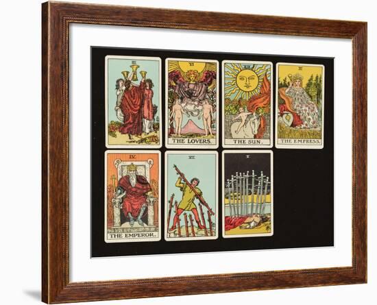 Cards from a Tarot Set, C.1809-null-Framed Giclee Print