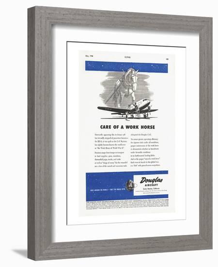 Care of a Work Horse Douglas ad-null-Framed Art Print