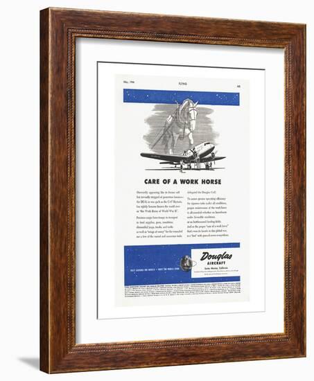 Care of a Work Horse Douglas ad-null-Framed Art Print