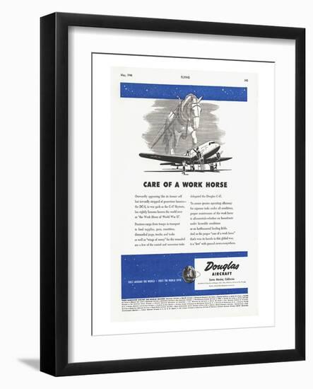 Care of a Work Horse Douglas ad-null-Framed Art Print