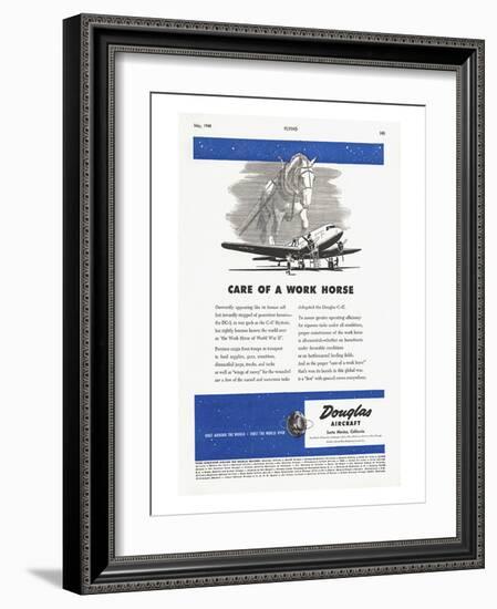 Care of a Work Horse Douglas ad-null-Framed Art Print