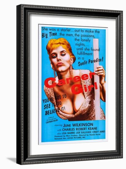 Career Girl-null-Framed Art Print