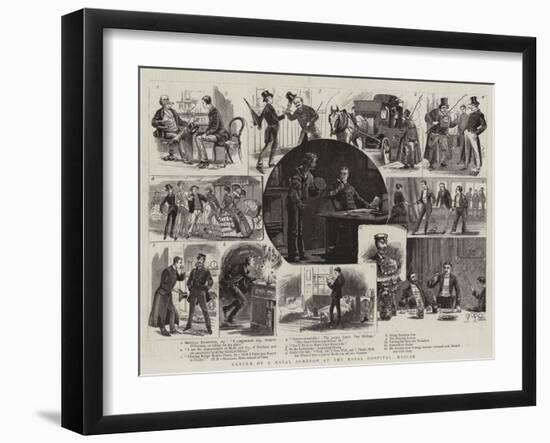 Career of a Naval Surgeon at the Royal Hospital, Haslar-null-Framed Giclee Print