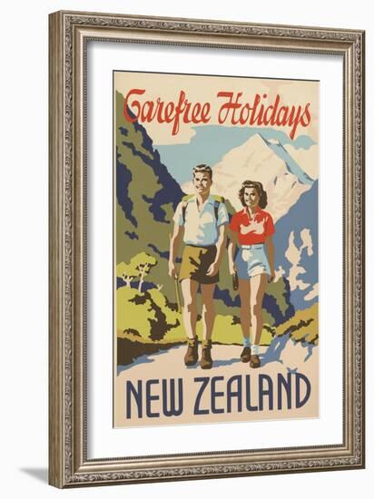 Carefree Holidays New Zealand-null-Framed Art Print