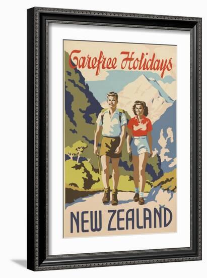 Carefree Holidays New Zealand-null-Framed Art Print