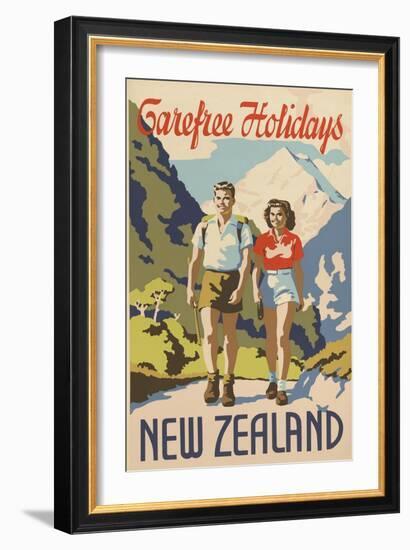 Carefree Holidays New Zealand-null-Framed Art Print