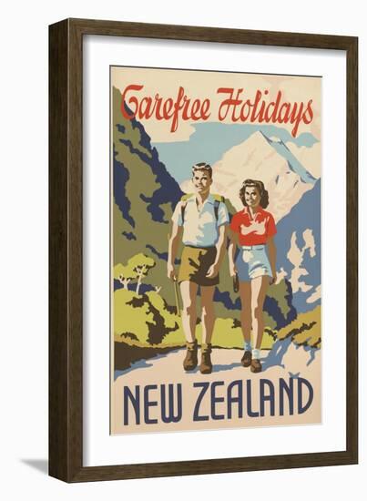 Carefree Holidays New Zealand-null-Framed Premium Giclee Print