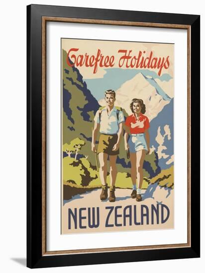 Carefree Holidays New Zealand-null-Framed Premium Giclee Print