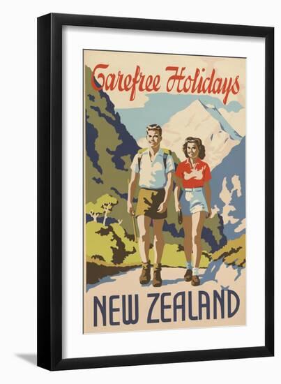 Carefree Holidays New Zealand-null-Framed Premium Giclee Print