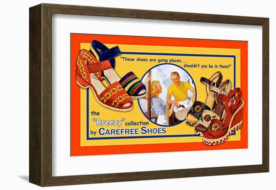 Carefree Shoes-Kate Ward Thacker-Framed Giclee Print
