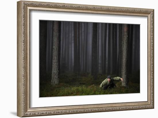 Carefully Through the Mist-Kaspars Kurcens-Framed Photographic Print