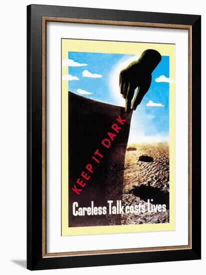 Careless Talk Costs Lives-null-Framed Art Print