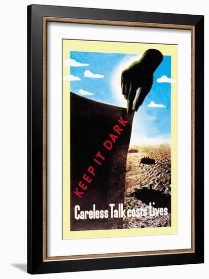 Careless Talk Costs Lives-null-Framed Art Print