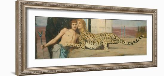 Caresses, 1896-Fernand Khnopff-Framed Giclee Print