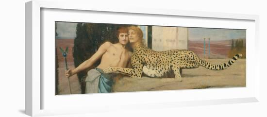 Caresses, 1896-Fernand Khnopff-Framed Giclee Print