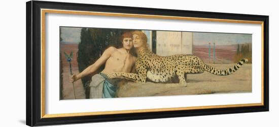 Caresses, 1896-Fernand Khnopff-Framed Giclee Print