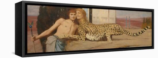 Caresses, 1896-Fernand Khnopff-Framed Premier Image Canvas