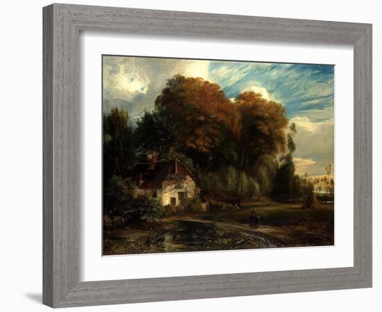 Caretaker's Cottage in the Forest of Compiegne, 1826-Paul Huet-Framed Giclee Print