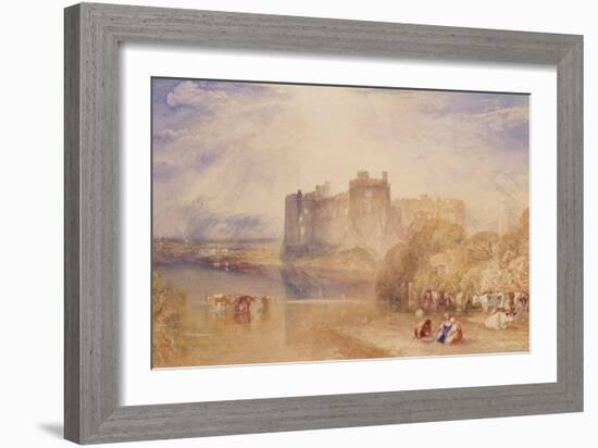 Carew Castle, Pembroke, C.1832-J. M. W. Turner-Framed Giclee Print