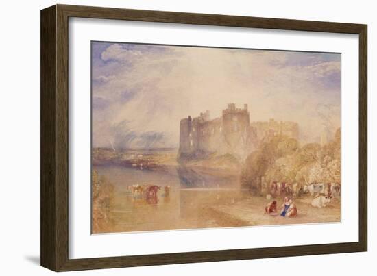 Carew Castle, Pembroke, C.1832-J. M. W. Turner-Framed Giclee Print