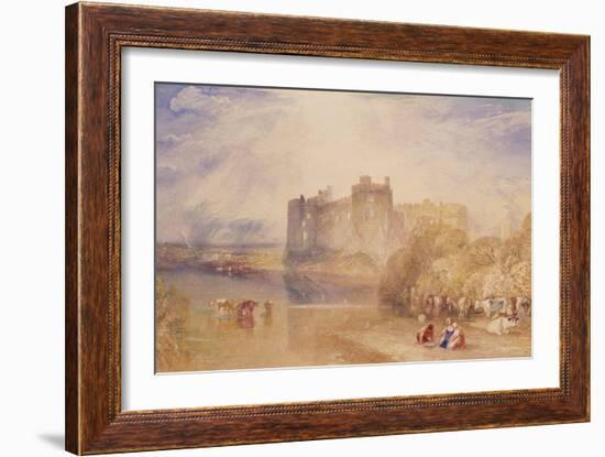 Carew Castle, Pembroke, C.1832-J. M. W. Turner-Framed Giclee Print