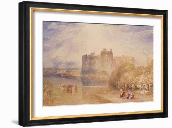 Carew Castle, Pembroke, C.1832-J. M. W. Turner-Framed Giclee Print